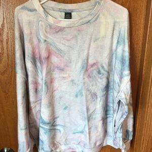 Wild Fable Soft Tie Dye Pastel Crew Neck